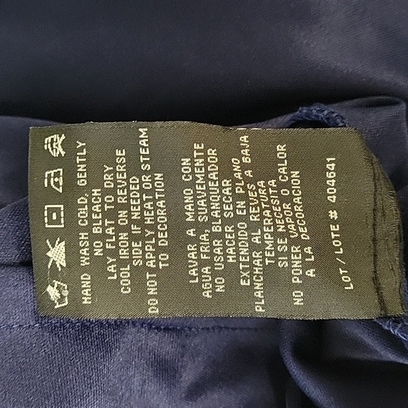 R&M Richards Blue Ruffle Dress with Shoulder Details Size 22W - Picture 13 of 14